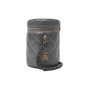 Chanel vanity case silver MCC